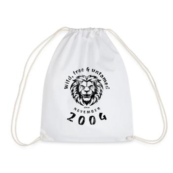 Sauvage, libre et sauvage depuis 11/2004 - Sac de sport léger - blanc - Devant