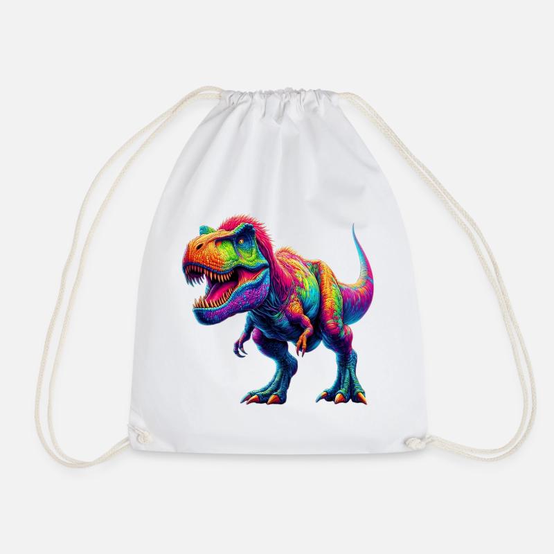 Dinosaurier - Turnbeutel - Weiß