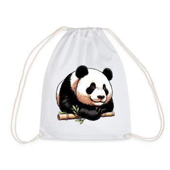 Panda - Turnbeutel - Weiß - Vorne