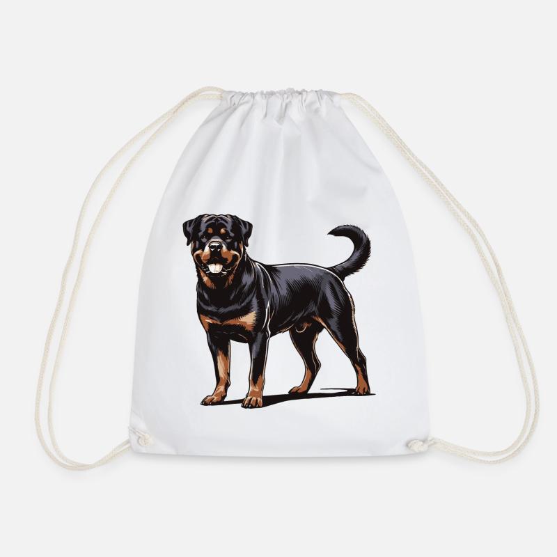 Rottweiler - Turnbeutel - Weiß