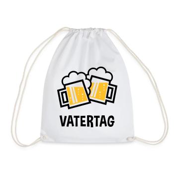 Vatertag (Bier Prosit / Bayrische Bierkrüge / 2C) - Turnbeutel - Weiß - Vorne