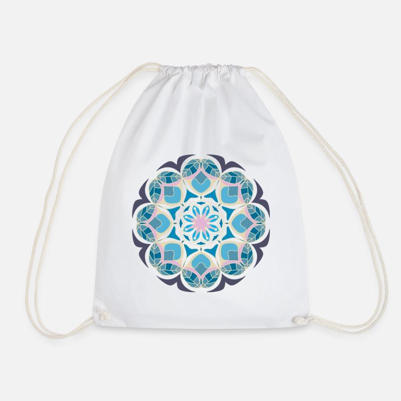 Beach day Mandala - Turnbeutel - Weiß