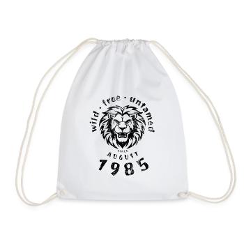 40. Geburtstag Wild, libre et indompté depuis 08/1985 - Sac de sport léger - blanc - Devant