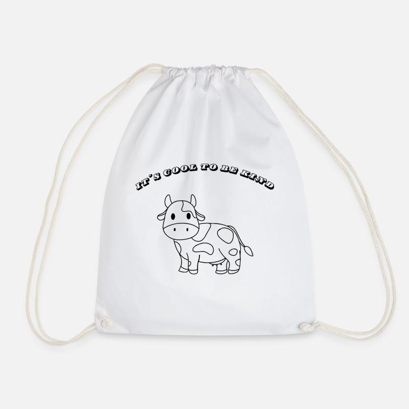 It’s Cool to Be Kind – Kuh & Kalb Design - Turnbeutel - Weiß