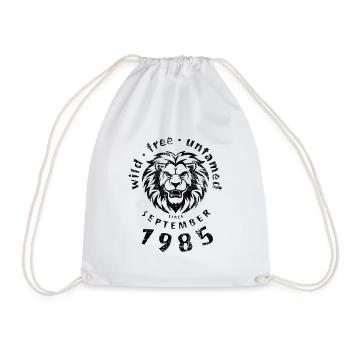 40ème Anniversaire Sauvage, libre et indompté depuis 09/1985 - Sac de sport léger - blanc - Devant
