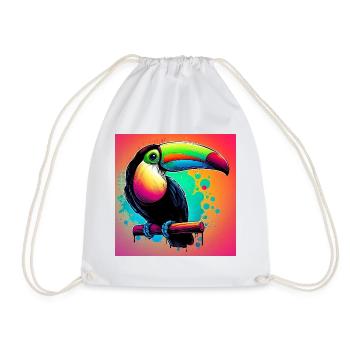 toucan - Sac de sport léger - blanc - Devant