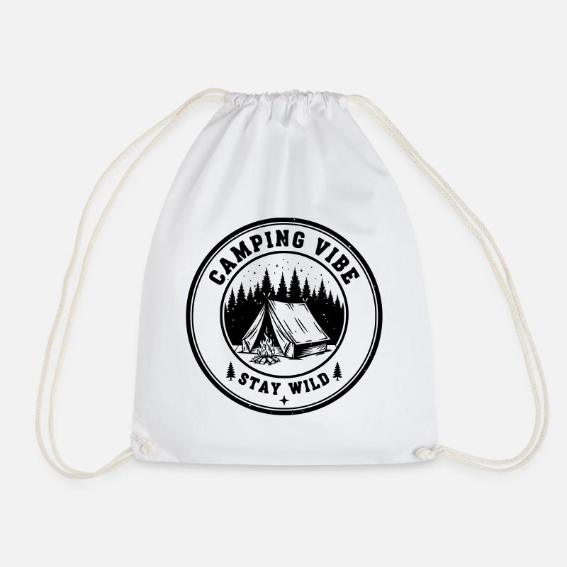 Adventure - Drawstring Bag - white