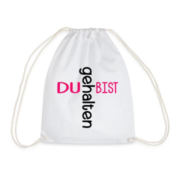 YOU ARE HELD CHURCH - Drawstring Bag - white - Front