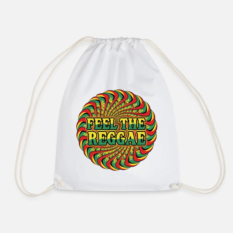 Feel the Reggae Psychedelic Kreis - Turnbeutel - Weiß