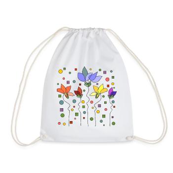 Fleur - Sac de sport léger - blanc - Devant