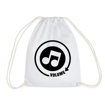Volume_knop ton musical - Sac de sport léger - blanc - Devant