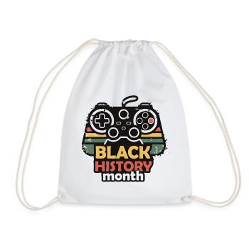 Manette de jeu rétro du Mois de l’Histoire des Noirs - Sac de sport léger - blanc - Devant