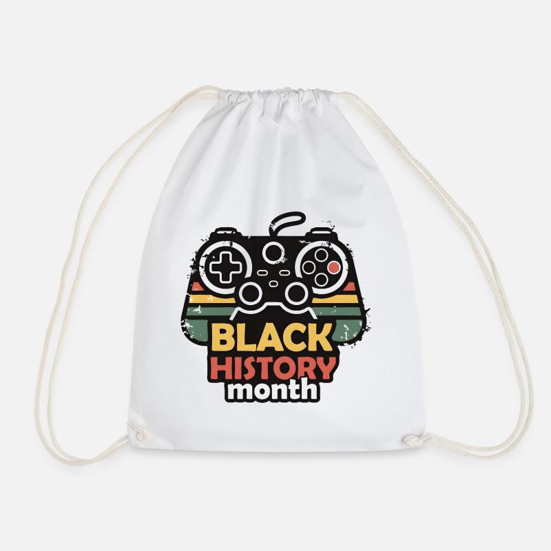 Black History Month Gaming-Controller Retro - Turnbeutel - Weiß