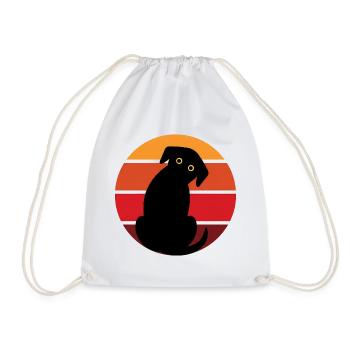 Coucher de soleil Hundesilu - Sac de sport léger - blanc - Devant