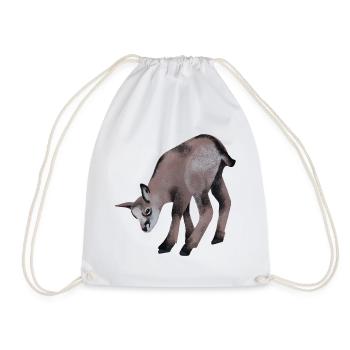 Young chamois - Drawstring Bag - white - Front