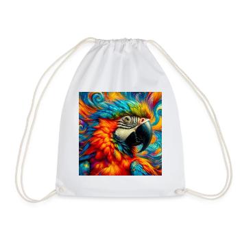 perroquet - Sac de sport léger - blanc - Devant