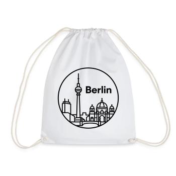 Berlin - Turnbeutel - Weiß - Vorne