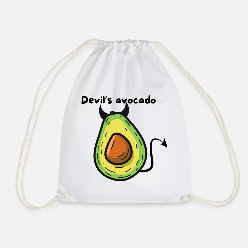Avocado-Dämonen-Pop-Cartoon - Turnbeutel - Weiß