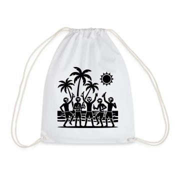 Holiday Party Team - Drawstring Bag - white - Front