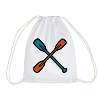 Graphique à pagaie croisée - Sac de sport léger - blanc - Devant