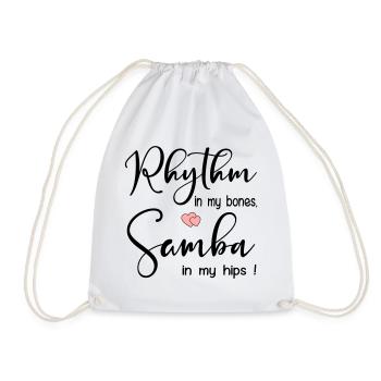 Samba Rhythm Dancing - Drawstring Bag - white - Front