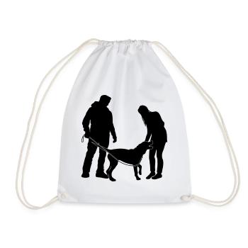 Hundebesitzer - Turnbeutel - Weiß - Vorne