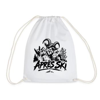 Après-Ski-Fans, Skifahrer & Snowboarder - Turnbeutel - Weiß - Vorne