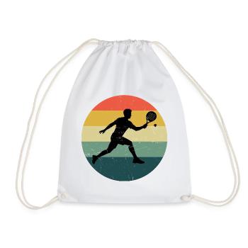 Padel Schuhe Fans und Padel Tasche passen zusammen - Turnbeutel - Weiß - Vorne