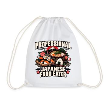Japanisches Essen Sushi-Liebhaber Lustiger Kawaii-Feinschmecker - Turnbeutel - Weiß - Vorne