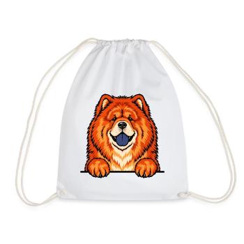 Chow Chow - Turnbeutel - Weiß - Vorne