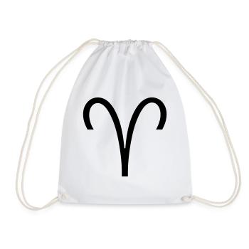 Zodiac: Bélier - Sac de sport léger - blanc - Devant