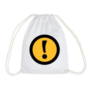 Achtung | Attention - Sac de sport léger - blanc - Devant