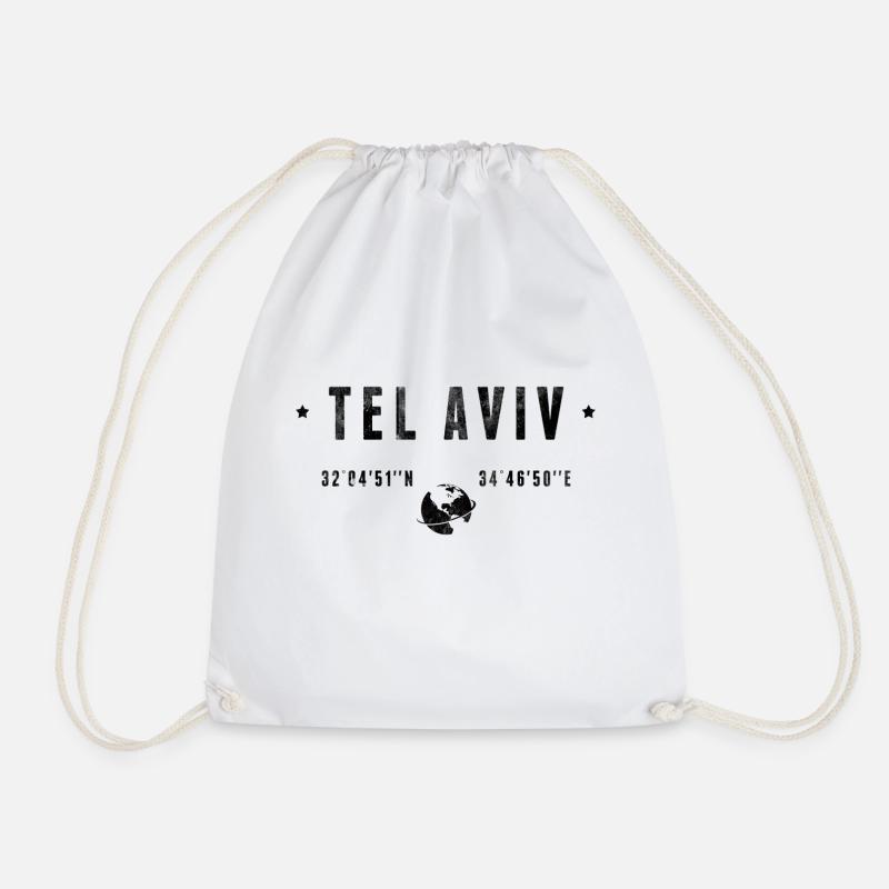Tel Aviv - Turnbeutel - Weiß