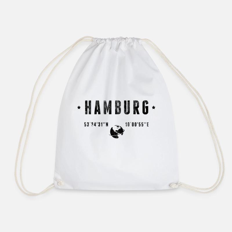 Hamburg - Turnbeutel - Weiß