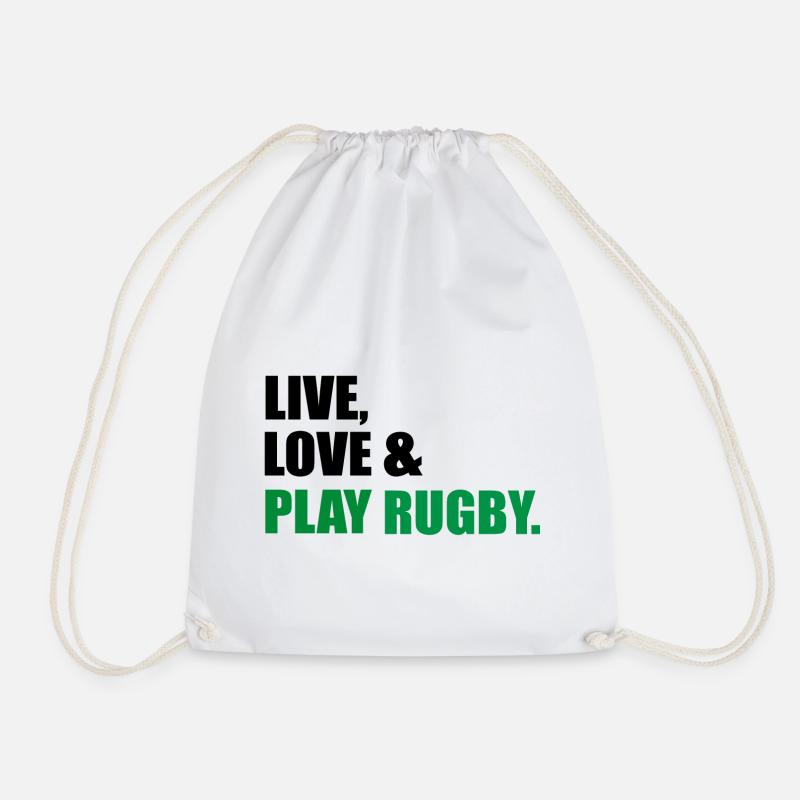 Rugby - Turnbeutel - Weiß