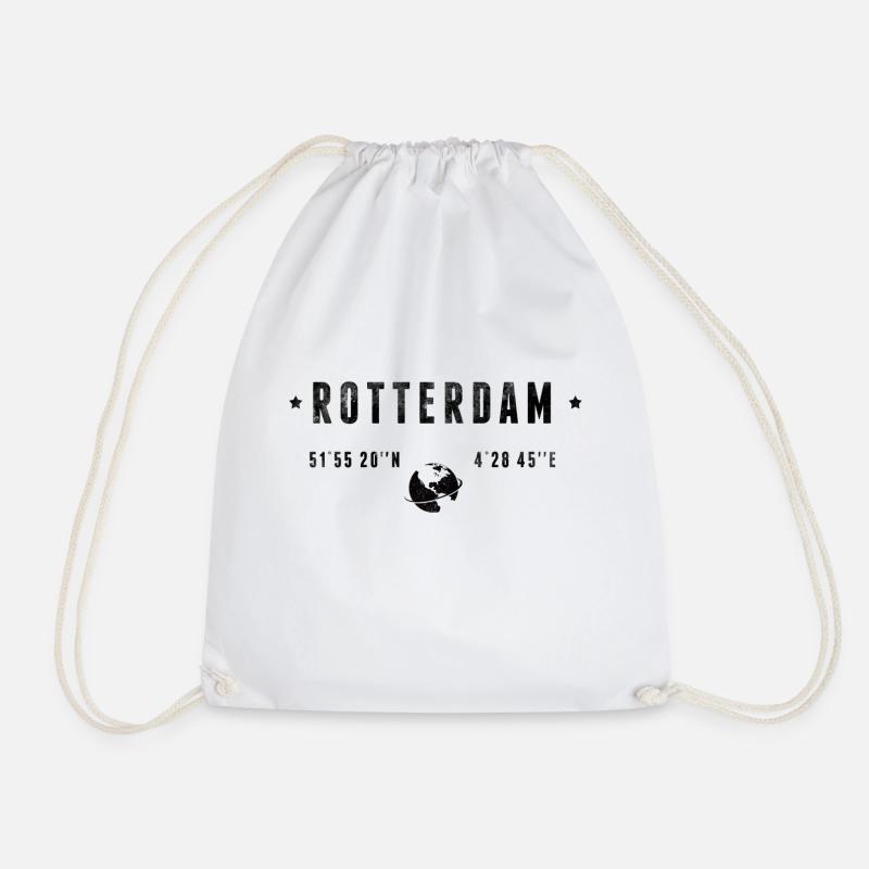 Rotterdam - Turnbeutel - Weiß