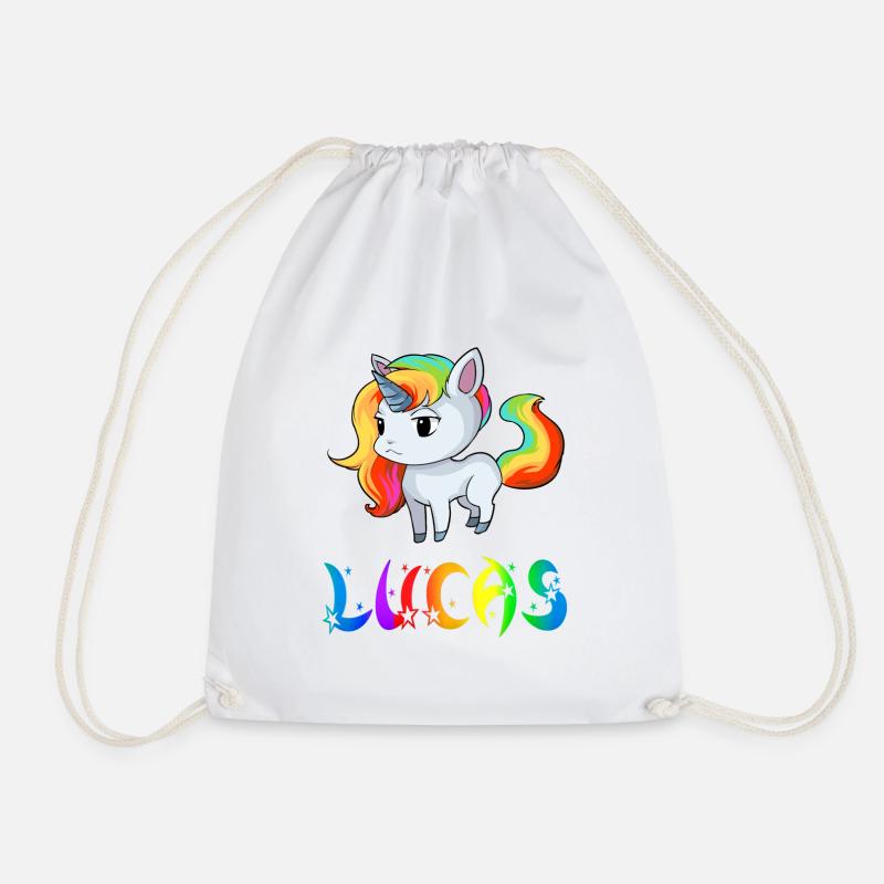 Einhorn Lucas - Turnbeutel - Weiß