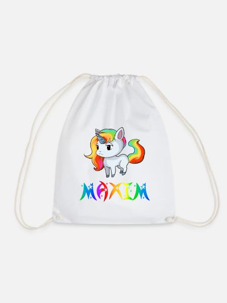 Einhorn Maxim - Turnbeutel - Weiß