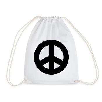 Signe de paix - Sac de sport léger - blanc - Devant