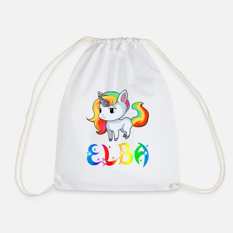 Einhorn Elba - Turnbeutel - Weiß