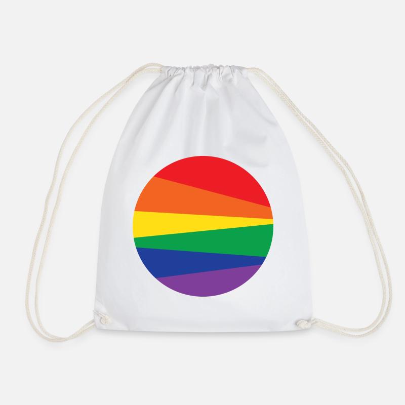 Rainbow-Circle - Turnbeutel - Weiß