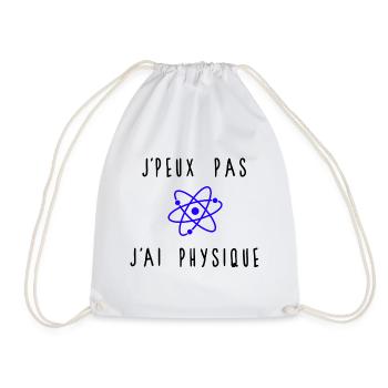 J'peux Pas J'ai Physique Atome Bleu - Sac de sport léger - blanc - Devant