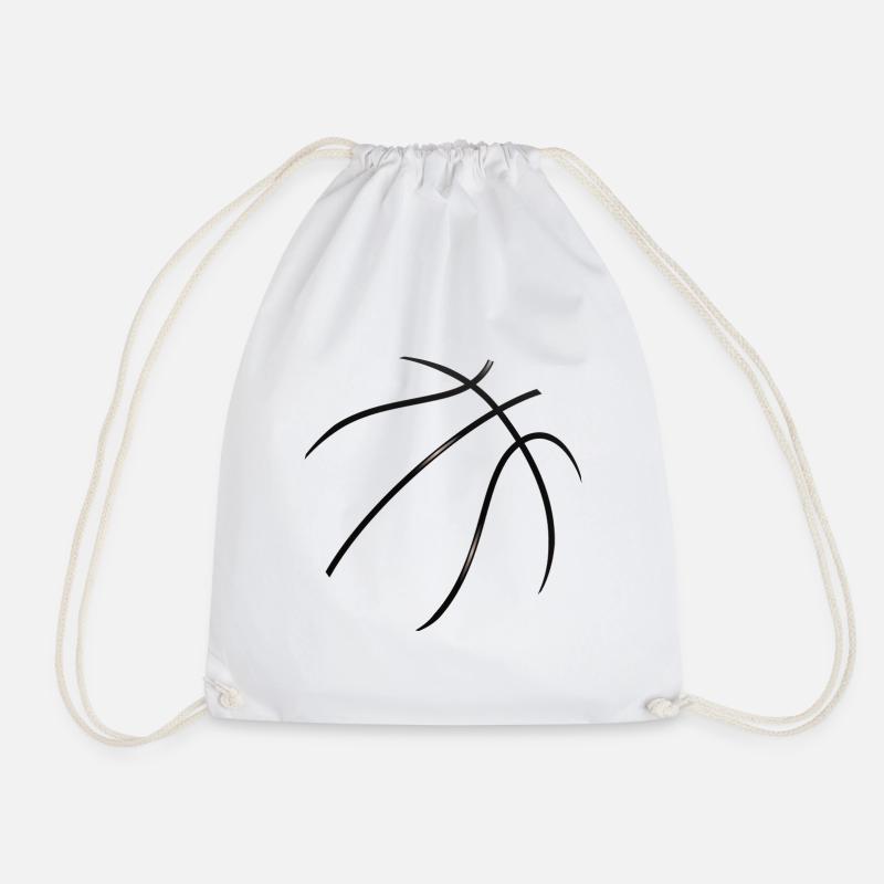 Basketball - Turnbeutel - Weiß