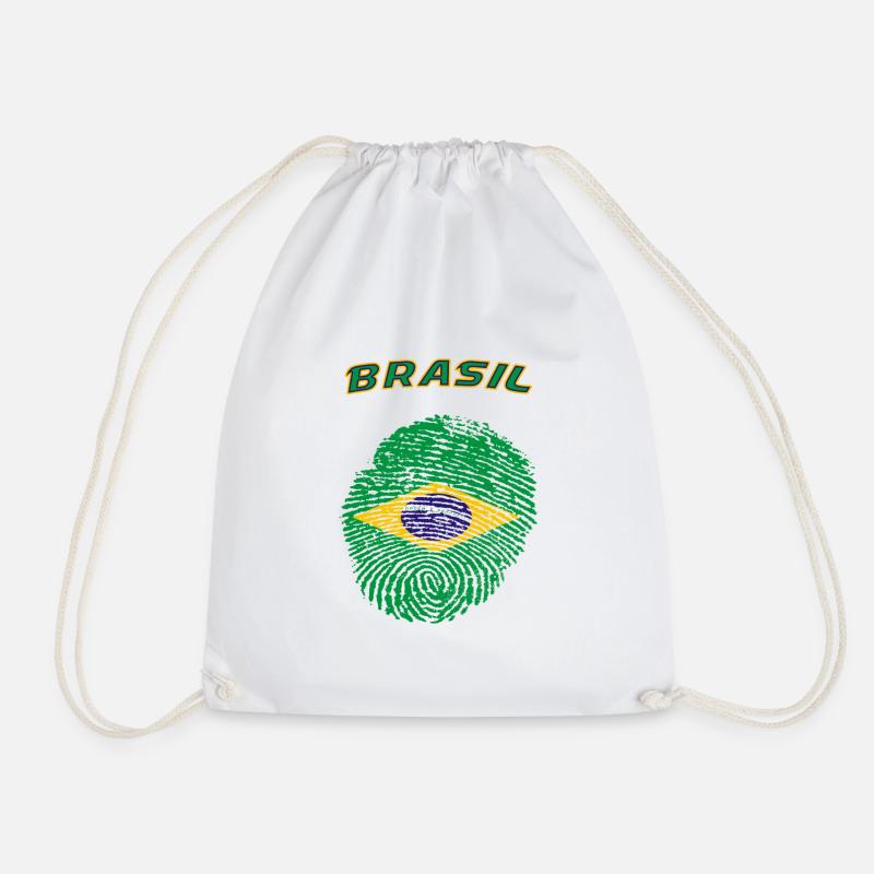 Brasilien - Turnbeutel - Weiß