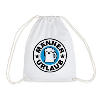 Vacances hommes | Timbre - Sac de sport léger - blanc - Devant