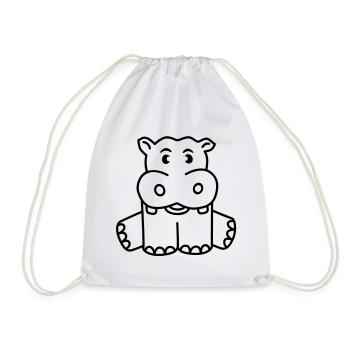 Hippo - Sac de sport léger - blanc - Devant