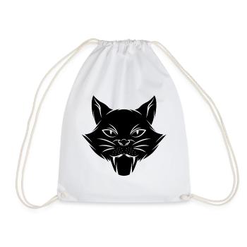 Chat chaton miaou chat domestique oeil de chat - Sac de sport léger - blanc - Devant