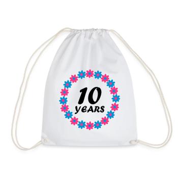 10 ans - Sac de sport léger - blanc - Devant