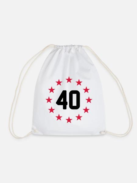 40 ans - Sac de sport léger - blanc