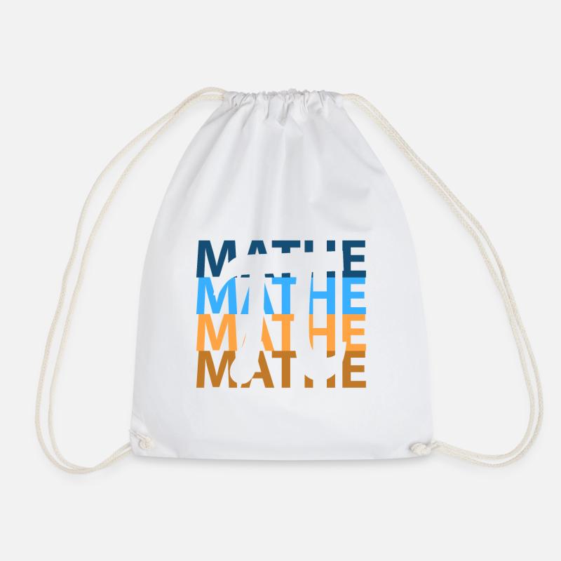 Mathe Maths - Turnbeutel - Weiß